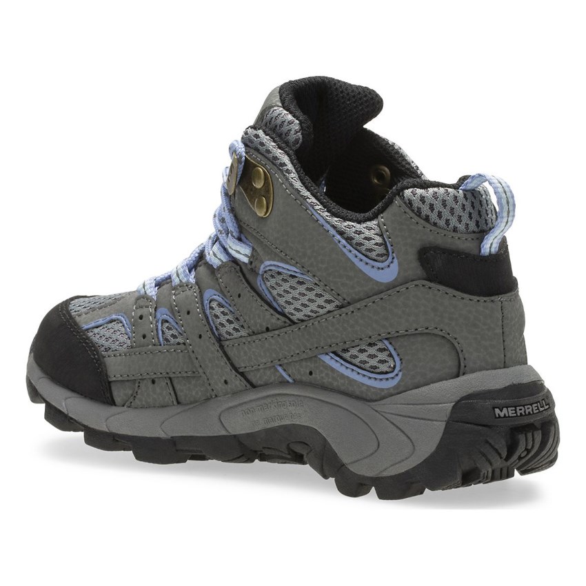 Bottes Merrell Moab 2 Mid Waterproof Grise Foncé Enfant | C.O.SVGX